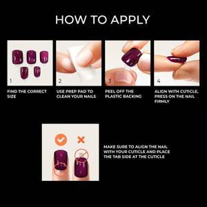 <span class=keywords><strong>Uñas</strong></span> <span class=keywords><strong>Postizas</strong></span> <span class=keywords><strong>KISS</strong></span> ImPRESS Sin Pegamento, Color FX 'Hidden Gem' Rojo, Forma Ovalada Corta, 30 <span class=keywords><strong>Uñas</strong></span>, Material ABS, Modelo IMCF34, Prenda <span class=keywords><strong>de</strong></span> Preparación - Product Image 2