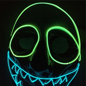 <span class=keywords><strong>Amazon</strong></span> Vente Chaude Populaire D'horreur Effrayant Halloween Néon <span class=keywords><strong>LED</strong></span> Clignotant <span class=keywords><strong>Masque</strong></span> - Product Image 3