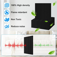 Panneaux acoustiques modernes ignifuges et imperméables en fibre de polyester 100% écologiques pour chambre, couloir, bureau, immeuble, appartement, salle de sport