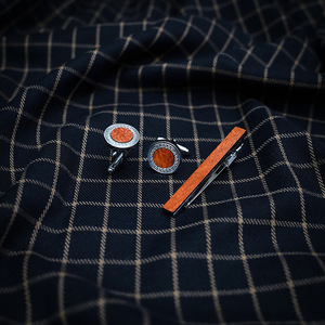 Set di gemelli regalo gemelli francesi in legno massello di rame fermacravatta gemelli gemelli e fermacravatte Set di gemelli - Product Image 6