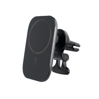 Dudukan ponsel magnetik, 15W pengisi daya ponsel nirkabel ventilasi udara untuk IP 14 15 16