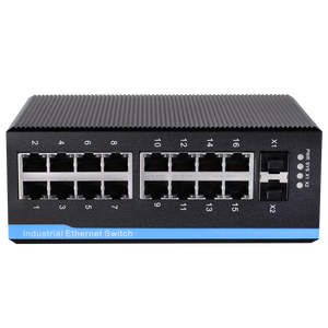 Switch Ethernet Industrial Gestionado Gigabit de 18 Puertos (16+2) 10/100/1000M, Compatible con InMax Manufacture, 12v 24v 48v - Product Image 4