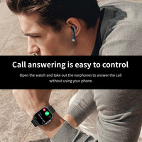 Reloj Inteligente Deportivo para Hombre 2 en 1 con Auriculares TWS, GPS, Ritmo Cardíaco, Llamadas BT y Reproductor de Música