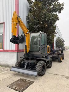 Design 4ton Mini Wheeled Excavator with Log Grapple for Sale - Product Image 6