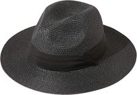 Chapeau Panama d'été à large bord Femmes/Hommes Chapeau de soleil enroulé pour la plage en plein air Fedora en paille avec accessoire en dentelle pour le voyage