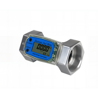 Débitmètre à turbine haute précision 0,5 % en acier inoxydable 1'' 1,5'' 2'' pour liquides/gaz/huile/eau