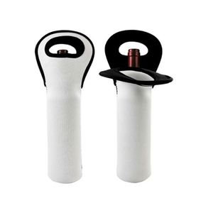 Cheap Custom Logo Printed 750Ml Single Tote Wine Carrier Sleeve Cooler Bag Insulated Thermal Neoprene Wine Bottle Bag - Product Image 5