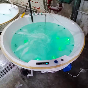 Jacuzzi Exterior para 4 Personas, Bañera de Hidromasaje Redonda Empotrable, <span class=keywords><strong>Tina</strong></span> de Hidromasaje, Bañera Enterrada - Product Image 3