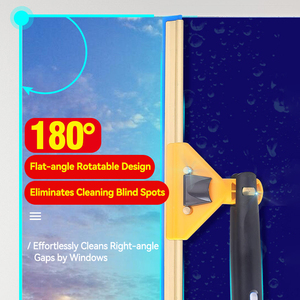 Fábrica 180 °   Limpiacristales Giratorio Resistente con Barra Telescópica, Raspador Profesional para <span class=keywords><strong>Vidrios</strong></span> - Product Image 4