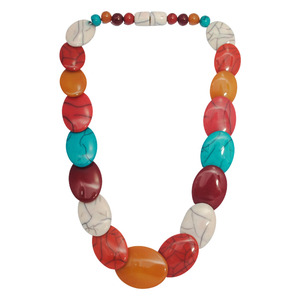 Trendy Resin Necklace For <b>Women</b> With Lightweight Colorful Design Stylish Modern Fashion <b>Jewelry</b> Perfect For Daily Wear Parties - Product Image 1