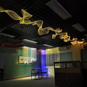Kits de luz de malla de fibra óptica LED <span class=keywords><strong>para</strong></span> techo y árboles de Navidad Lámpara de luz nocturna de red de fibra óptica luminosa - Product Image 4