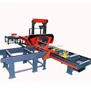 full automatic log sawmill machine horizontal bandsaw mill diesel portable sawmill