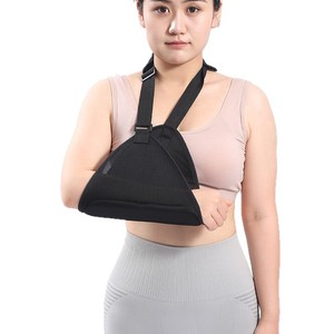 สายรัดแขนรูปสามเหลี่ยมพร้อมที่รองรับไหล่ ดีไซน์ตาข่ายระบายอากาศ สายรัดข้อมือแบบยูนิเซ็กซ์ สายรัดยึดข้อต่อแขน - Product Image 1