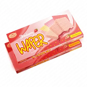 Sapori di fragole produttori di biscotti wafer fornitore di cioccolato wafer biscotti