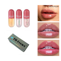 Gloss à lèvres repulpant mini capsule Fit Colors, hydratant, transparent, changeant de couleur en fonction de la température, brillant à lèvres liquide