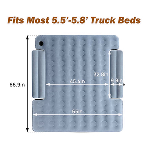 Camioneta inflable de PVC para acampar, cama de camión, colchón de aire con almohada inflable plegable, camión corto grueso para uso en el dormitorio del hogar - Product Image 3