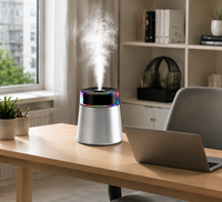 Humidificateur à ultrasons à brume froide 7L pour la maison et la chambre, débit de brume de 250 ml/h, avec lumière LED 7 couleurs, minuterie et réservoir en acier inoxydable