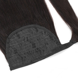Extensión de cola de caballo recta, cola de caballo negra <span class=keywords><strong>Natural</strong></span>, pieza de <span class=keywords><strong>cabello</strong></span>, extensiones de <span class=keywords><strong>cabello</strong></span> de cola de caballo, postizos para mujeres - Product Image 3