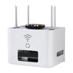 Desktop Router Organizer Dustproof Wires Plastic Storage Box wifi router stand