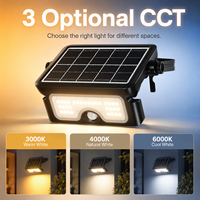 Projecteur solaire compact 3 CCT breveté sur mesure, lampe de travail portable grande taille avec batterie remplaçable, certifié pour les distributeurs