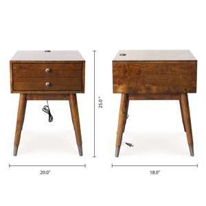 Prêt à expédier Michel intérieur USB Charge table de chevet pratique pratique chambre meubles beauté ancienne pour hôtel usage domestique - Product Image 2