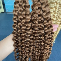 DiLuxe Hair Cheveux humains vierges brésiliens, ondulés profonds, à fibres plus épaisses, non traités, en vrac, 16"-24", trame simple, prix de gros