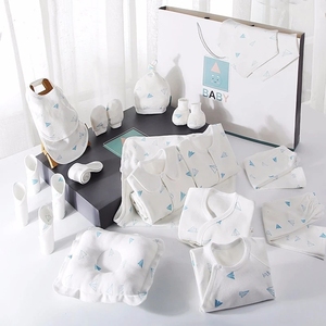 Ensemble <span class=keywords><strong>Cadeau</strong></span> pour Bébé Fille de 0 à <span class=keywords><strong>1</strong></span> Ans, Vêtements de Nuit Décontractés 100% Coton, Vêtements d'été pour Garçon - Product Image 1