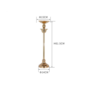 Centres de table Candélabres de décoration, centre de table de mariage en or galvanisé - Product Image 5