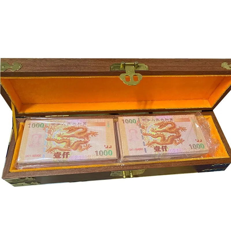 1000 pezzi di carta da collezione in stile drago cinese da collezione dieci miliardi di banconote di drago nero per la raccolta e il regalo