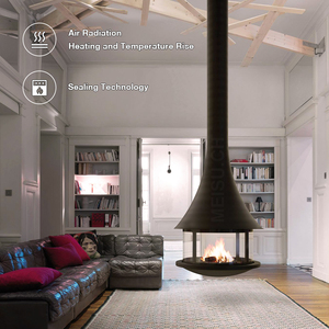 <span class=keywords><strong>Chimenea</strong></span> Flotante de <span class=keywords><strong>Bioetanol</strong></span> Premium MEISU.CH Negra, <span class=keywords><strong>Chimenea</strong></span> Suspendida de Leña para Montaje en <span class=keywords><strong>Techo</strong></span> - Product Image 3
