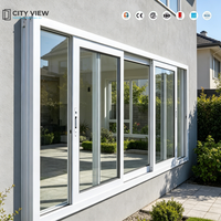 Ventanas Abatibles de Doble Acristalamiento con Marco de Aluminio para el Hogar, Ventana y Puerta Abatibles
