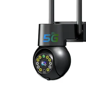 2023 nueva cámara de vigilancia IP de visión nocturna a todo color de 1080 grados HD 355 P rastrea automáticamente PTZ Dome CCTV inalámbrico WiFi SEC