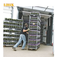 Chariot à roulettes pour plantes CC, stockage pour pépinière, Transport de fleurs