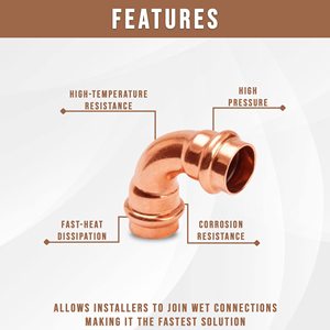 עופרת משלוח 90-תואר <span class=keywords><strong>PEX</strong></span> מרפק נחושת צינור הולם-12 Push Fit מרפק נחושת עיתונות התאמה חיבור <span class=keywords><strong>PEX</strong></span> צינור - Product Image 2