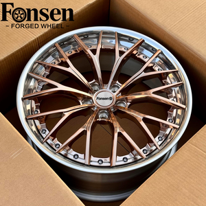 ล้อฟอร์จอะลูมิเนียมแบบกำหนดเอง FONSEN แบบ 2 ชิ้น ขัดเงา 5x120/5x112 PCD ขนาด 17-22 นิ้ว ดีไซน์หลายก้าน - Product Image 3