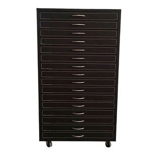Multiple Oxford Factory Price Classical Square Print Pattern Exhibition Display Sunglasses Cabinet Wheel <b>Trolley</b> <b>Portable</b> Black - Product Image 2