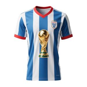 CT66 하이 퀄리티 2026 사용자 정의 디자인 OEM 축구 T 셔츠 승화 인쇄 새로운 디자인 박시 플레이어 팬 축구 저지 - Product Image 4