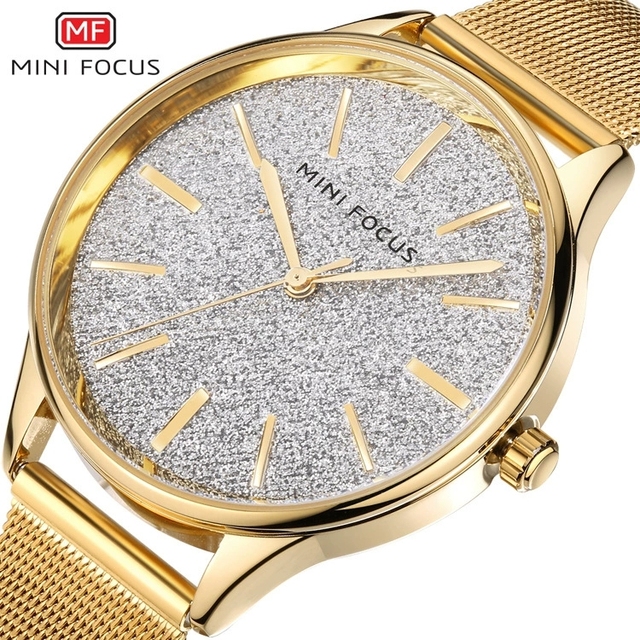 Mini Focus MF0044L MF 0044 Popular Branded Ladies Watches High Quality Alloy Case Luxury Quartz Movement Wristwatch for Women
