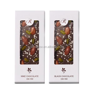 Cấp thực phẩm gấp carton sô cô la máy tính bảng Hộp Tùy chỉnh in thanh sô cô la bao bì hộp với cửa sổ - Product Image 2