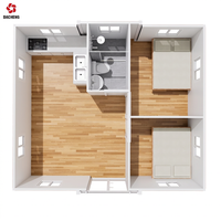 Casa Prefabricada Expandible en Contenedor Aislado de 20 Pies o 40 Pies, de 2, 3, 4 o 5 Dormitorios, en Venta, Casa Portátil de Lujo
