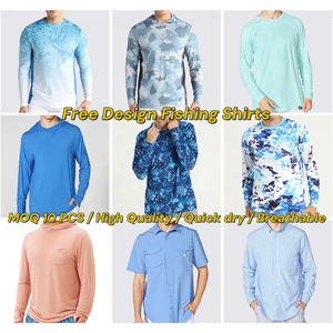 Vêtements de protection solaire UPF50 + à séchage rapide sur mesure ensembles d'été chemise de pêche à capuche avec Boardshorts chapeaux - Product Image 3