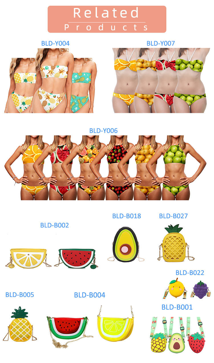 Custom Fruit Sandals Women's Non-slip Soft Bottomed Jelly Sandals Pineapple Beach Shoes