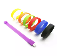 Usb Flash Drive 4GB 8GB 16GB 32GB, Pena Pergelangan Tangan Gelang Warna USB 2.0 64GB