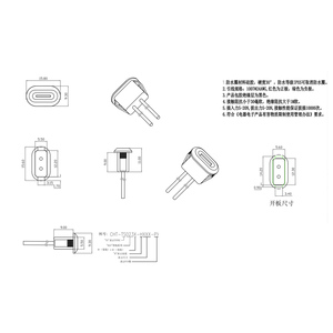 Connecteur USB Type C, prise transparente pour chargeur, prise de charge rapide 3A à courant élevé, femelle Type-C avec boucle de fixation. - Product Image 4