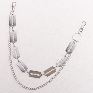 Chaîne de pantalon à double couche en métal, style punk, en alliage de zinc, pour un usage quotidien - Product Image 4