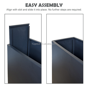 กระบะปลูกผักทรงสี่เหลี่ยมสูงแบบชิ้นเดียวประกอบง่าย ทำจากเหล็กชุบสังกะสี สำหรับปลูก<span class=keywords><strong>ผัก</strong></span>รากลึก - Product Image 2