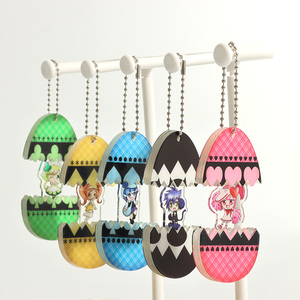 Vigreat vẻ đẹp Kết nối mở và đóng viên nang Đồ chơi kéo loại trứng quyến rũ thấp moq tùy chỉnh Keychain <span class=keywords><strong>Acrylic</strong></span> - Product Image 1