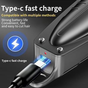 Cortadora de Pelo Profesional Inalámbrica Recargable de Metal con Cuchilla en T de Precisión, para Hombres y Barberos, con Carga Rápida Tipo C - Product Image 4