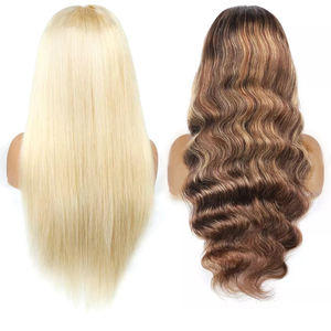 Offres Brun Balayage Droite Perruques de Cheveux Humains Non Transformés Européen Cuticule Aligné Cheveux Highlight Brun Lace Front Perruques - Product Image 4