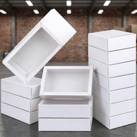 Boîtes en papier kraft haut de gamme portables sur mesure avec fenêtre et doublure en éponge pour l'emballage de perruques